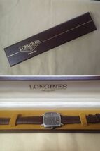 ◆メンズ腕時計◆ロンジン LONGINES★スクエア 4142 1 手巻き Cal.L847.4 グレー文字盤 ケース付き★動作品 美品★全文を必読ください◆_画像10