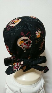  short * bandana cap * hand made peace pattern manner god . god black 