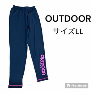 OUTDOOR スパッツ　サイズLL ブラック　スポーツ