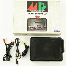 ジャンク品 SEGA セガ MEGA DRIVE メガドライブ 16BIT HAA-2510 ＋ MEGA-CD メガCD HAA-2910 [U11402]_画像1