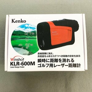 美品 Kenko ケンコー ゴルフ用レーザー距離計 Winshot 6倍 16口径 角度計測機能付 軽量 コンパクト KLR-600M [M10689]
