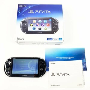 ジャンク品 SONY ソニー PSVITA PCH-2000 ブラック ゲーム機 本体 ※左スティック誤作動 [C5122]