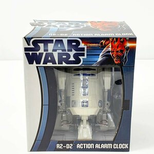 未使用品 STAR WARS スターウォーズ R2-D2 アクション アラーム クロック アラーム時計 音楽 [U10924]