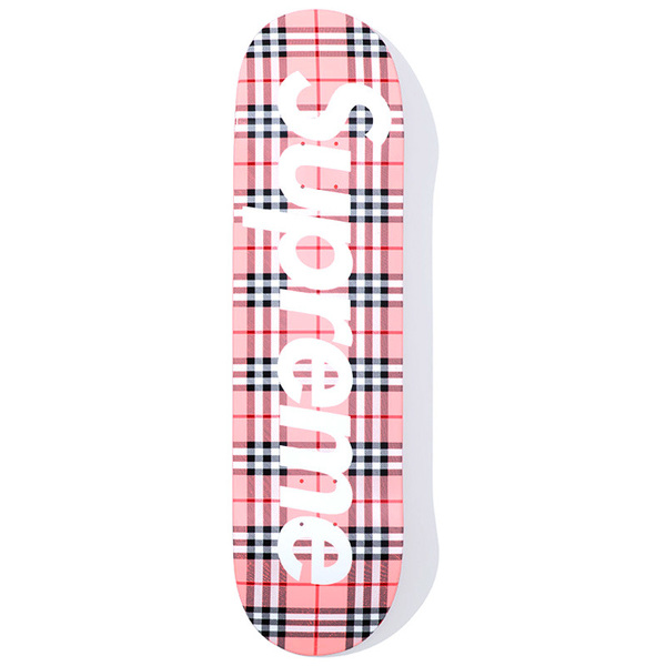 ★新品★Supreme Burberry Skateboard Deck Pink 8.375&#34; x 32.125&#34; シュプリーム×バーバリー