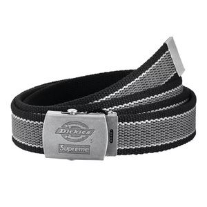 ★新品★Supreme Dickies Stripe Webbing Belt Black