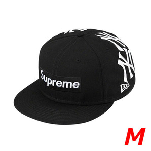 ★新品★Supreme New York Yankees Box Logo New Era Black M(7-3/8) シュプリーム×ヤンキース