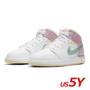 ★新品★NIKE GS AIR JORDAN 1 MID SE “Paint Drip”[DD1666-100] 23.5(US5Y)ナイキGSエアジョーダン1ミッドSEペイントドリップ