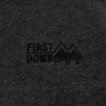 FIRST DOWN(ファーストダウン)フリースジャケット 刺繍ロゴ メンズL グレー系_画像6