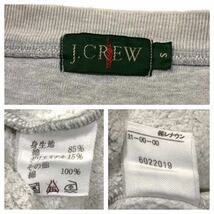 J.CREW(ジェイクルー)スウェット トレーナー ハーフボタン 裏起毛 メンズS グレー系_画像2