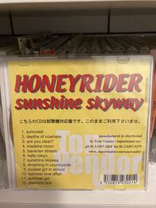 Honeyrider 「Sunshine Skyway 」CD 視聴盤 punk pop melodic surf power pop travoltas sonic surf city acoustic