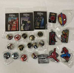  Avengers MARVEL acrylic fiber magnet Assy b LUKA n badge can badge rubber strap Spider-Man black Panther Ironman 