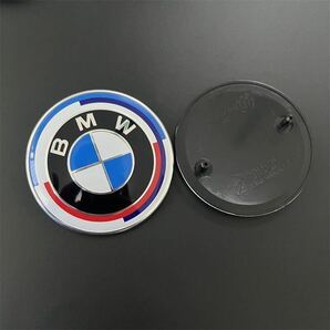 【サイズ選択可】BMW 50周年 Mクラッシック エンブレム 82mm or 73mm ホイル センターキャップ 68mm 4個 ステアリング45mm 7点セット FRIの画像4