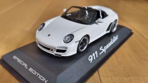 即決　ポルシェ　純正　特注　911　SPEEDSTER　スピードスター　ポルシェデザイン　スペシャルエディション　ホワイト　1/43　絶版　レア