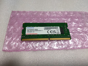 *PC for laptop memory ADATA made DDR4-3200 260pin SO-DIMM 8GB operation verification settled *