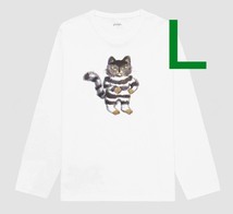 Lサイズ【新品】グラニフ　100万回生きたねこ　ロングTシャツ 　佐野洋子　スイミー　11ぴきのねこ　graniph　パンどろぼう_画像1