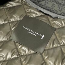 未使用 MACKINTOSH LONDON マッキントッシュ ロンドン キルティング ダウン ハーフコート L カーキ系_画像9