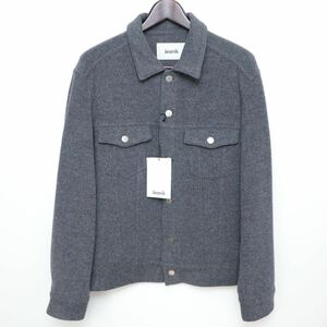 ジーニック JEANIK 国内正規品 23-24AW ウールカシミヤライトフランネルトラッカージャケット(JEANIK0103WC) グレー ブルゾン