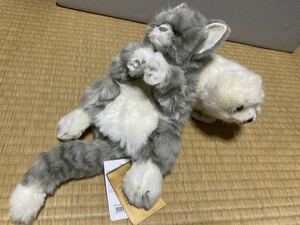 ハンサHANSA ぬいぐるみ2点 猫ねこ（パペット）とアザラシ