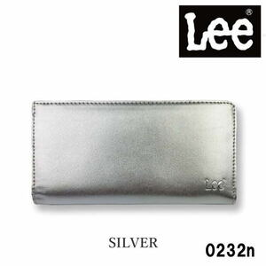 シルバー Lee リー リアルレザー メダルカラー L字ファスナー 長財布 0520232n