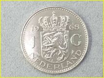 【オランダ 1ギルダー 硬貨/1968年】 1G 旧硬貨/コイン/グルデン/古銭/NEDERLAND_画像1