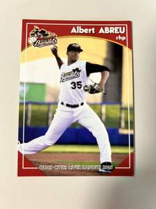 来日外国人　西武ライオンズ　アブレイユ　マイナーリーグカード　Albert Abreu