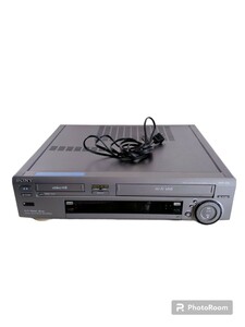 SONY　WV-H5 HI8 VHS ダブルデッキ 通電確認　ジャンク　部品取り　リモコン無し　98年製