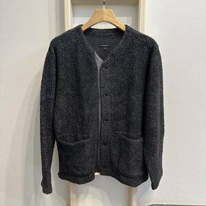 22FW Engineered Garments エンジニアードガーメンツ Knit Cardigan Wool Poly Shaggy Knit Sサイズ チャコール ニット カーディガン