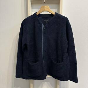 22FW Engineered Garments エンジニアードガーメンツ Knit Cardigan Wool Poly Shaggy Knit Sサイズ ネイビー ニット カーディガン