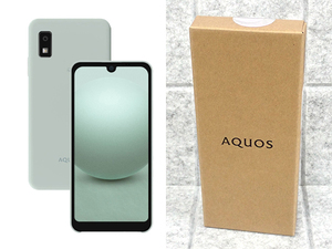 ☆【新品 未開封】SIMフリー 楽天モバイル AQUOS wish3 SH-M25 グリーン 緑 シャープ スマホ 本体 制限〇 一括購入(NZ415-16)