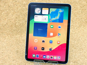 【中古 良品】海外版 SIMフリー iPad 10.9インチ 第10世代 Cellular 64GB ブルー MQ6K3LL/A 2022年秋モデル 本体(NMA38-1)