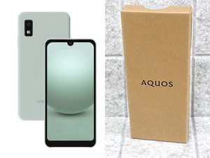 ☆【新品 未開封】SIMフリー 楽天モバイル AQUOS wish3 SH-M25 グリーン 緑 シャープ スマホ 本体 制限〇 一括購入(NZ429-13)