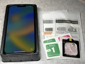 【1円スタート】 海外版 Apple iPhone 13 pro MAX 256GB アルパイングリーン A2484 US版 AT&T おまけ付き 中古 本体 シャッター音消音