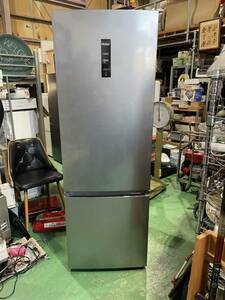 Haier ハイアール　2020年製 326Lノンフロン冷凍冷蔵庫　JR-NF326A 326L 2ドア 3室構造　シルバー 高年式　冷蔵庫　取説付き　現状売り切り