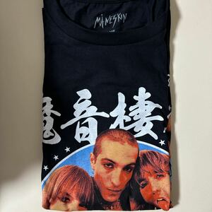 マネスキン　Tシャツ　Ｌ　サイズ　ブラック　MANESKIN 2023 ツアーグッズ 日本限定　魔音棲琴　オフィシャル