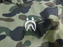 T【U2-40】【60サイズ】▲アベイシングエイプ/1ST CAMO YELLOW SHARK コーチジャケット/Lサイズ/メンズ/※毛羽立ち有_画像7