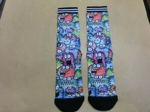 T【ユ3-74】【送料無料】美品/STANCE スタンス/ケビンライオンズ ソックス/Lサイズ：26～29cｍ/靴下/メンズ