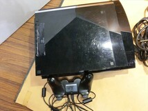 T【イ4-59】【100サイズ】PS3 プレイステーション3 ゲーム機本体セット/CECHA00/動作不良ジャンク品/※傷汚れ有_画像4