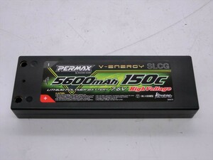 T【3し-47】【60サイズ】◎KAWADA カワダ PERMAX リポバッテリー S-LCG/HV7.6V/5600mAh/150C/ラジコンパーツ