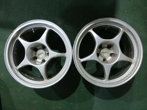 T【W2-34】【180サイズ】★ENKEI Racing エンケイ レーシング/17インチ アルミホイール 2本セット/※傷・錆・汚れ・曲り有