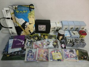 T【W2-39】【140サイズ】未検品/アニメグッズ まとめてセット/グラス ラバーストラップ 他/デュラララ カーニヴァル 他