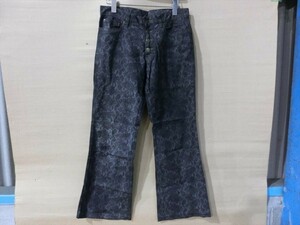 T【W2-52】【60サイズ】▲トルネードマート/パイソン 総柄 ストレッチ デニムパンツ/ジーンズ/Mサイズ/メンズ/ボトムス