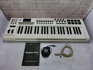 T【3す-14】【170サイズ】M-Audio Axiom Pro 49 MIDIキーボード MIDIコントローラ 49鍵/通電・起動可/ジャンク扱い/※傷 汚れ有