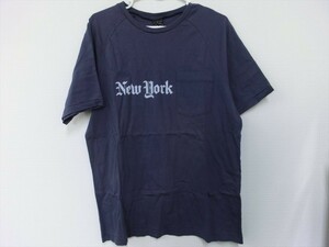 T【Z2-39】【送料無料】美品：タグ付き/ナンバーナイン/New York ロゴ Tシャツ/半袖/メンズ/サイズ表記：4/トップス