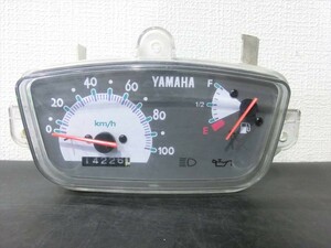 T【Z2-31】【60サイズ】▲★ヤマハ/純正 JOG系100kmメーター/ジョグ系/バイクパーツ/ジャンク扱い/※傷・汚れ有