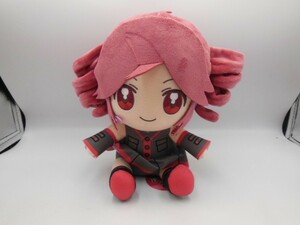 T【ア4-29】【60サイズ】▲重音テト おすわり BIGぬいぐるみ/2ちゃんねる VIP パロディ キャラクター グッズ/※前髪折れ有