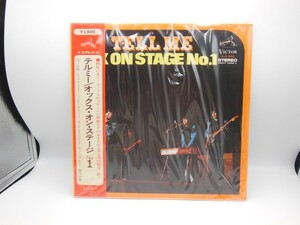 T【エ4-17】【80サイズ】▲LP/TELL ME テルミー：オックス・オン・ステージ No.1/帯付き レコード/邦楽/J-POP/※経年品