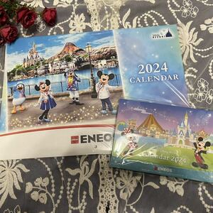 【即決】ENEOSディズニーカレンダー●2024年 卓上カレンダー/壁掛けカレンダー●ミッキーマウス/ミニー●非売品 新品未開封