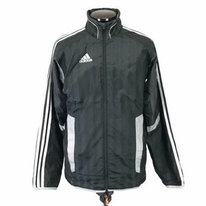 アディダス/adidas★裏地暖か/ウインドブレーカー/ジャージ/トラックジャケット【メンズS/黒/black】Jackets/Jumpers◆BH381