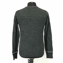 ミッシェルクラン/MICHEL KLEIN★アーガイル柄/ニットセーター【46/メンズM/グレー×紫/gray×purple】Tops/Shirts/Sweater◆BH413_画像3