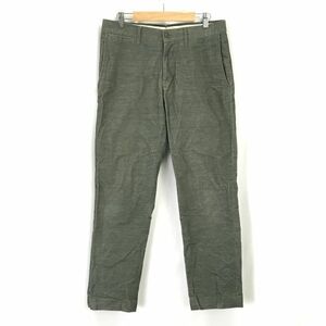 エディフィス/EDIFICE★コーデュロイパンツ【44/メンズS/股下72cm/オリーブ】Pants/Trousers◆BH425